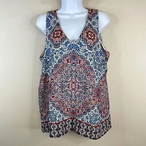 Saint Tropez‎ west- Sleeveless Tunic Top Womens Multicolor Size M